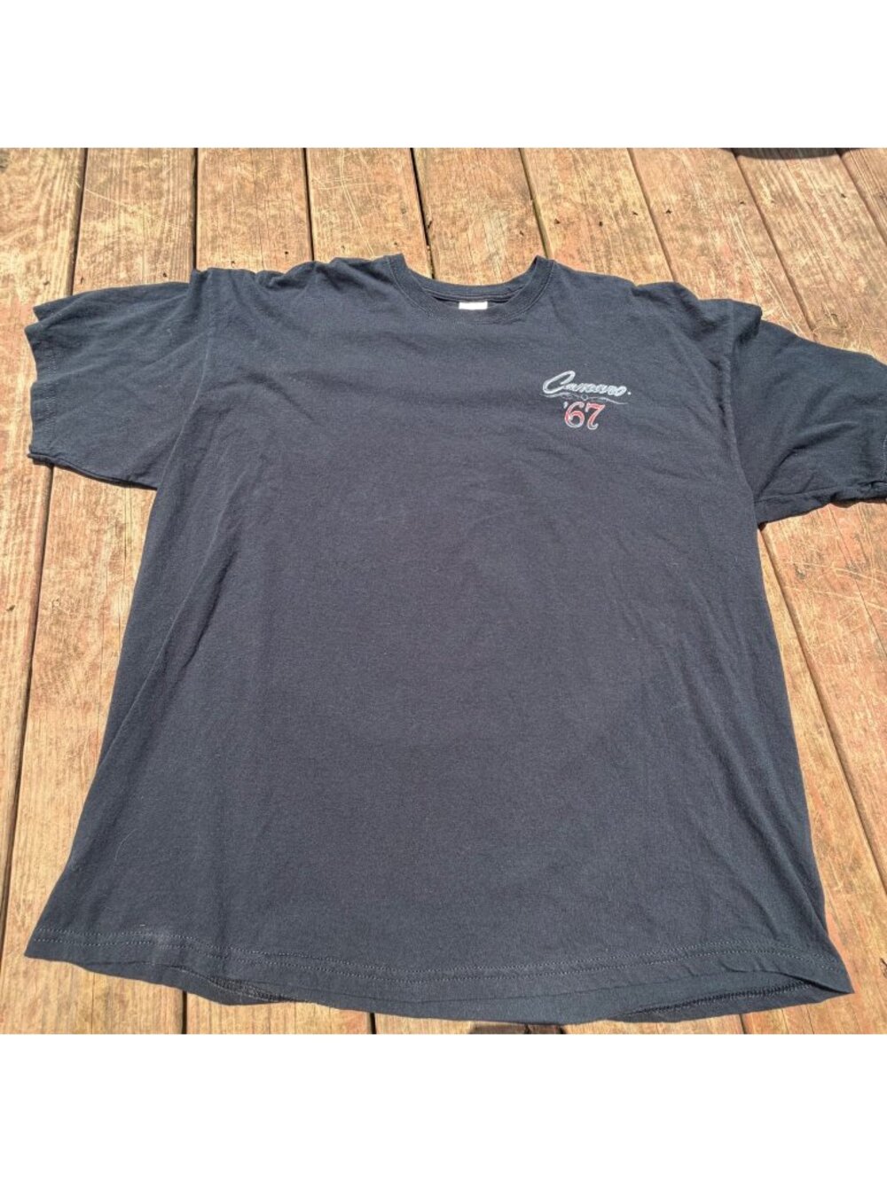 Chevrolet Camaro 1967 Legendary Muscle Car Black Graphic Tee 2XL Gildan Heavy Co